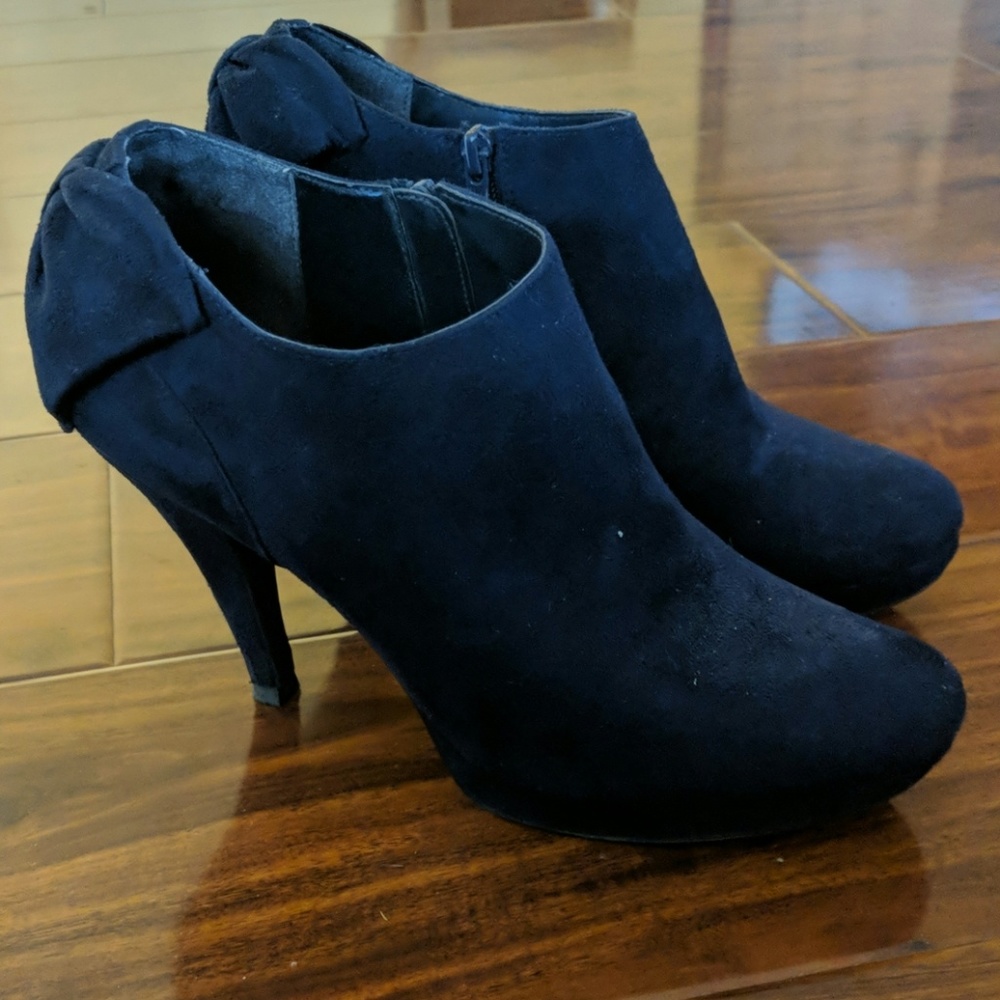 Navy Booties